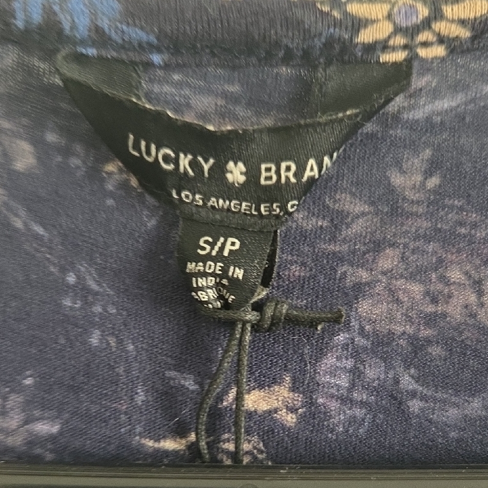 Lucky Brand Navy Floral Blouse - Picture 2 of 8